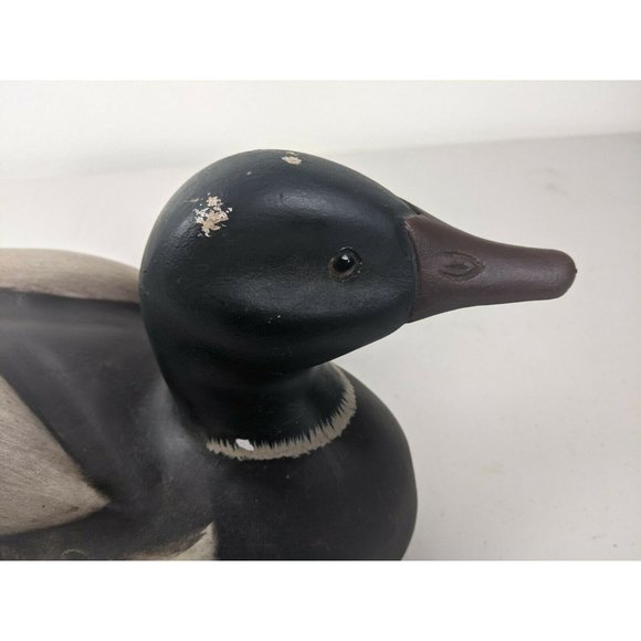 Duck DECOY Hand Carved & Painted By James Haddon~Very Good Condition! Mallard - Picture 4 of 7